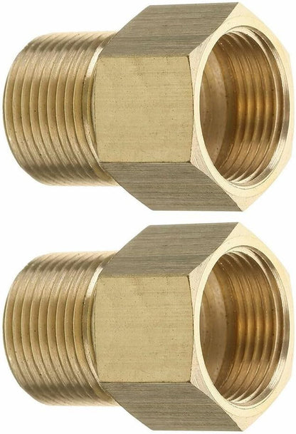 ya 26 10.21 baidi Metric M22 15mm Male To M22 14mm Female Thread Pressure-Washer Coupler Adapterx2