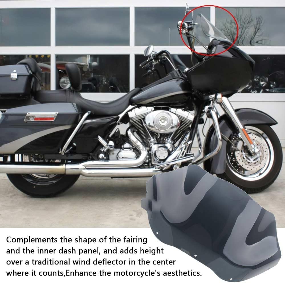 ya 23 10.7 baidi 12.5 Smoke ABS Wave Windshield Windscreen for Harley Road Glide CVO/SE FLTRXSE