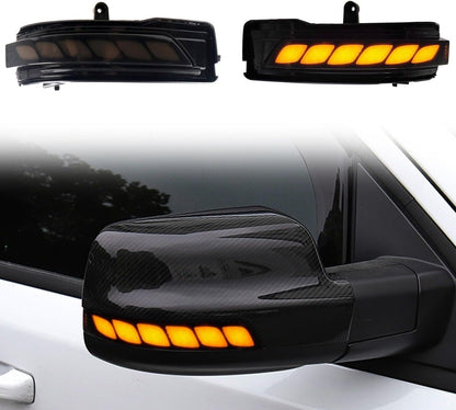 ya 4 8.8 For Ram 1500 TRX 2019-2023 LED Side Mirror Dynamic Turn Signal Light 2 pcs 