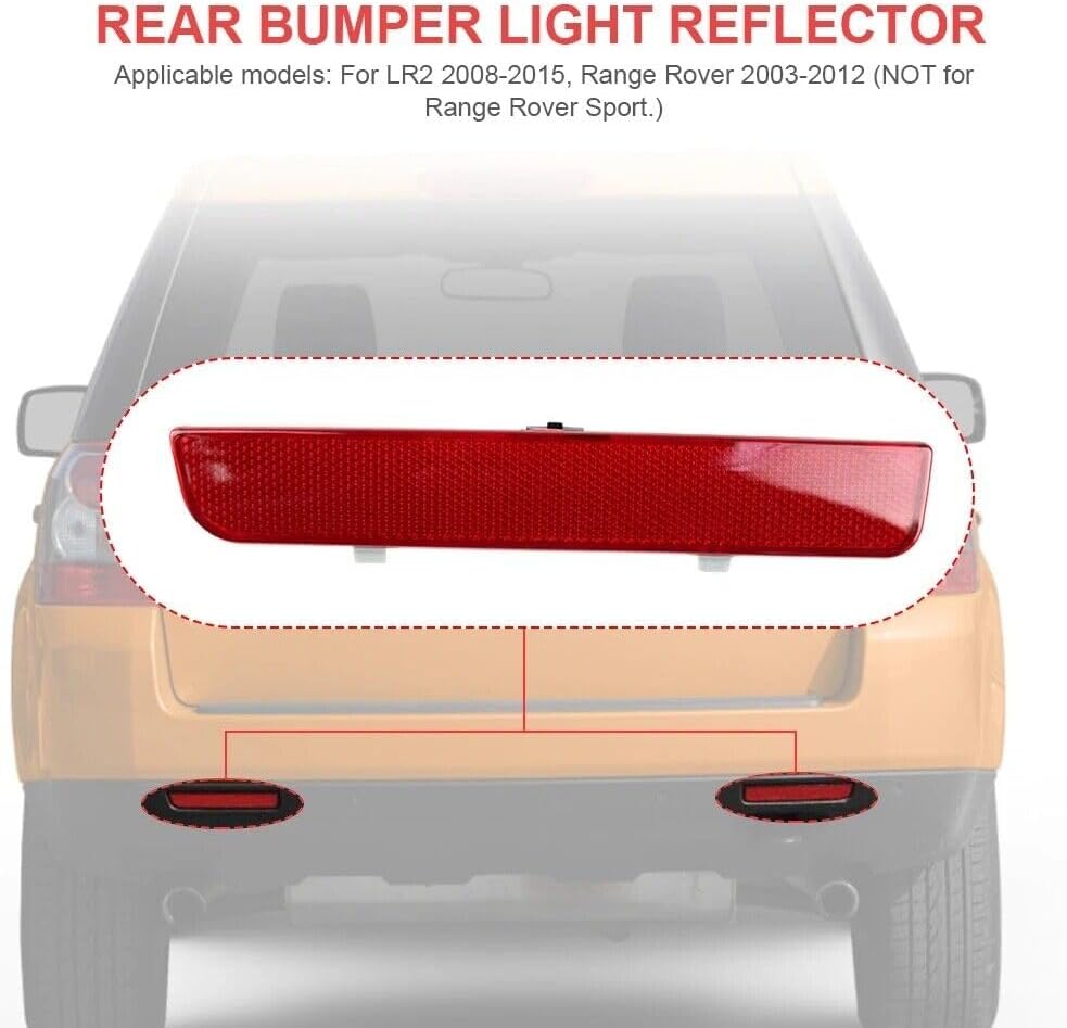 ya 4 8.24 baidi 1 pair L+R rear bumper reflector for Range Rover LR2 LR006348 6349