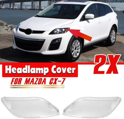 ya 4 8.10 Pair Clear Headlight Glass Headlight Cover For 2007-2012 for Mazda CX-7