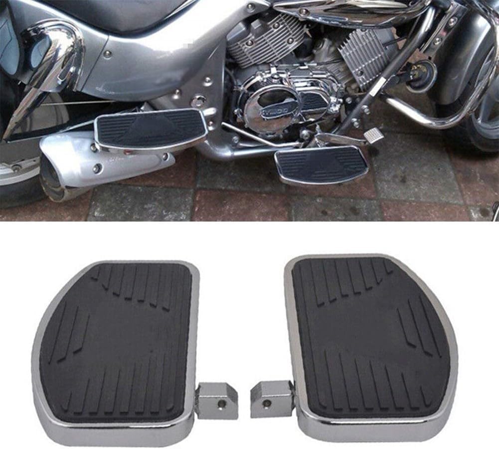 ya 2 8.15 2 L+R Adjusted Motorcycle Front Rider Floorboards Foot Boards Pedal