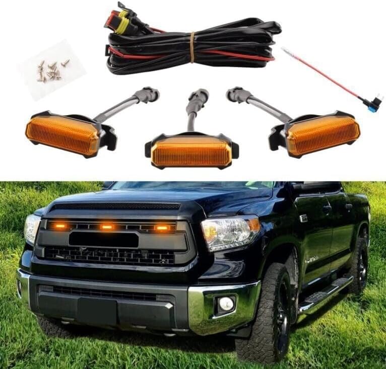 ya 7 8.24 baidi For 2014-2020 for Toyota Tundra TRD Grille LED Light
