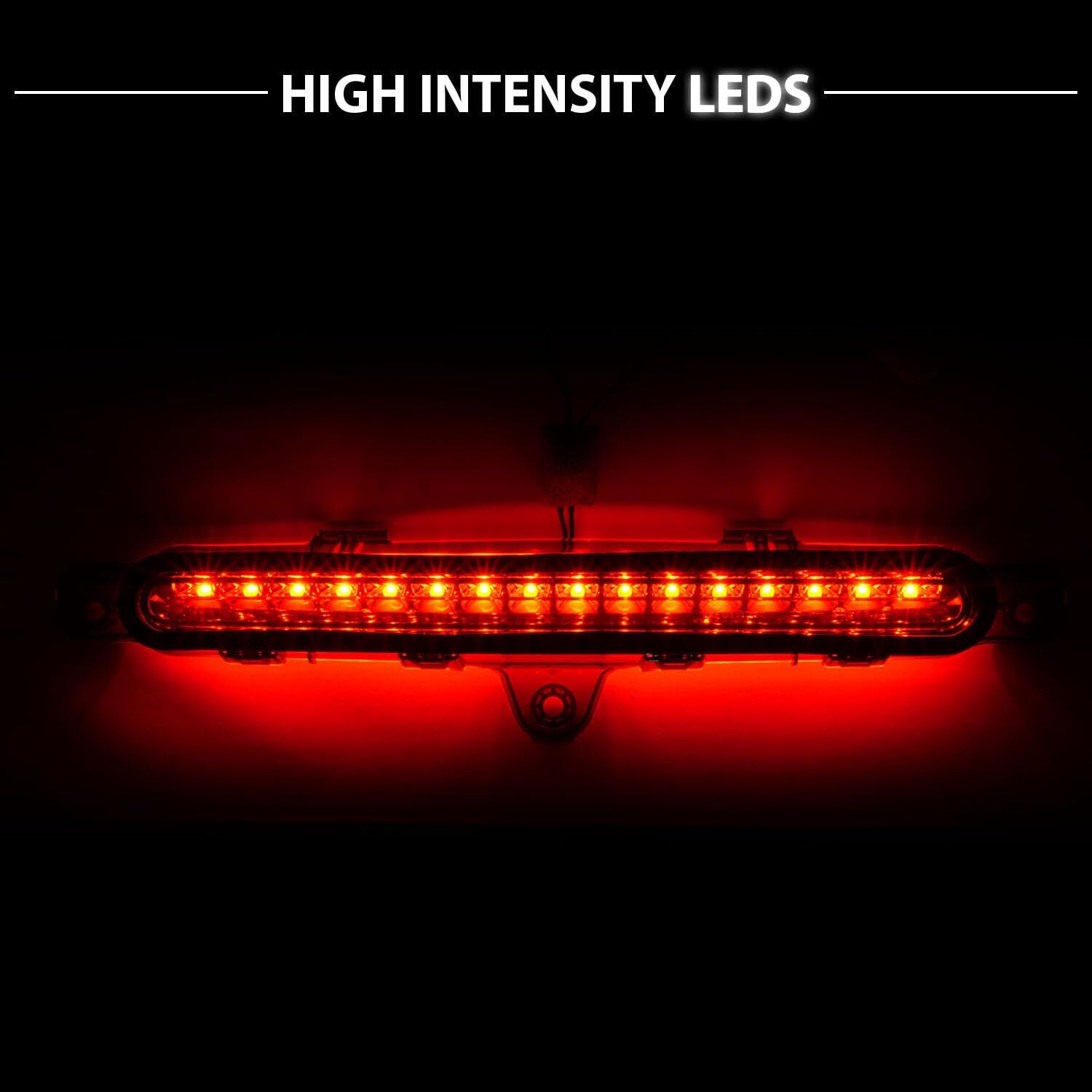 ya 2 8.15 Suitable for 2010-2014 for Ford MUSHANG full LED 3RD third brake light black 1 piece