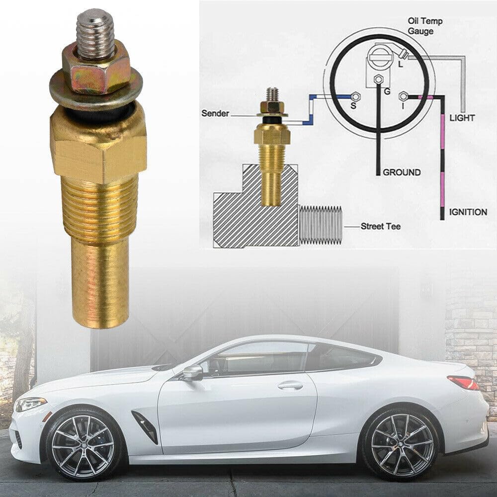 ya 4 8.8.2 Universal 1/8 NPT Oil/Water Temp Sensor 0-300¡ãF Water Coolant Sensor