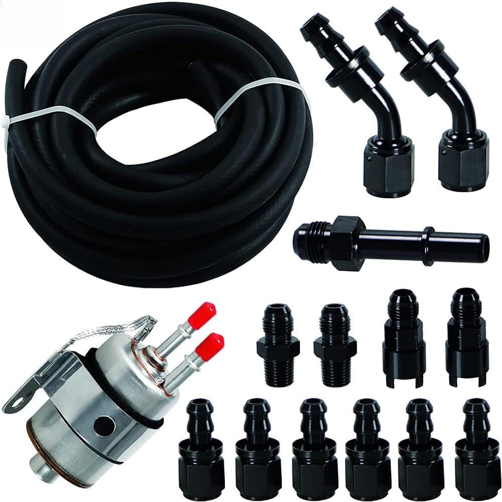 ya 11 9.14 baidiLS Conversion Fuel Injection Line Fitting Adapter Kit EFI FI & Filter Regulator 1
