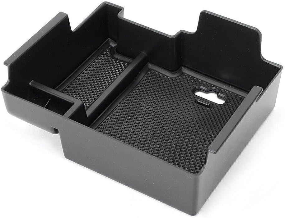 ya 4 8.8.2 Fit for Ford Explorer 2011-2017 Console Armrest Storage Bin Box Tray Container Black