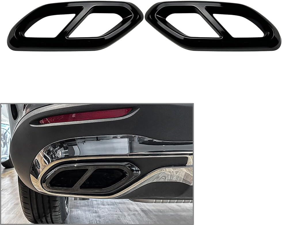 ya 10 9.16 baidi Tail Pipe Muffler Tip Cover Trims for Mercedes-Benz GLC Class X254 2022+