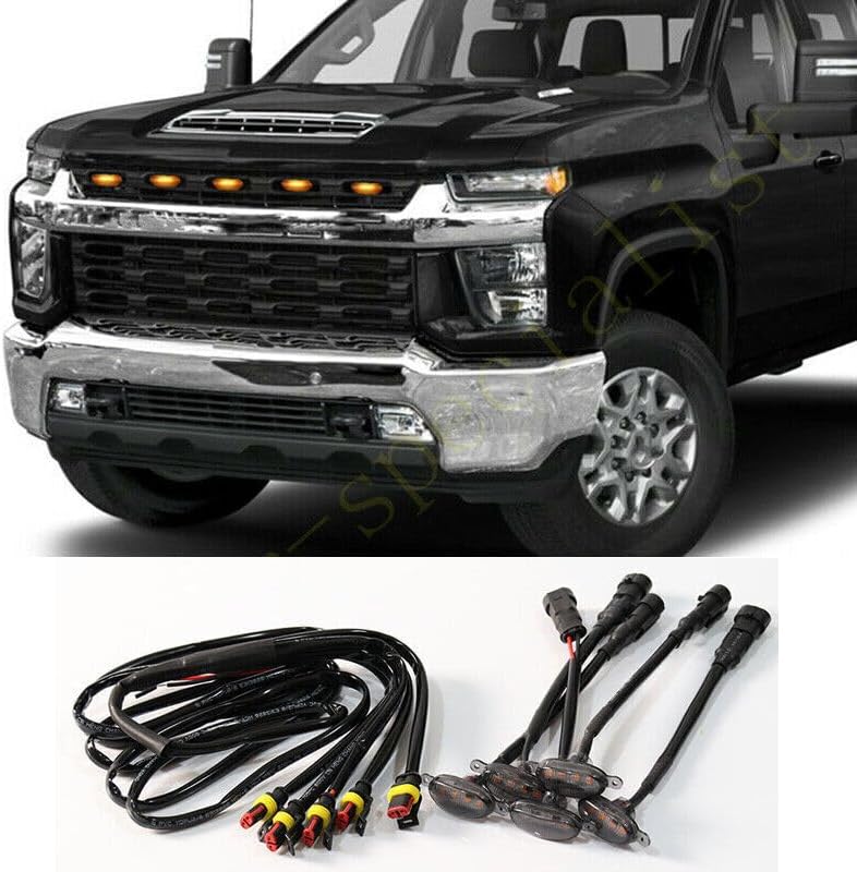 ya 11 9.14 zhengce for Chevrolet Silverado 3500 HD 2020-21 Raptor Style Front Grille LED Light
