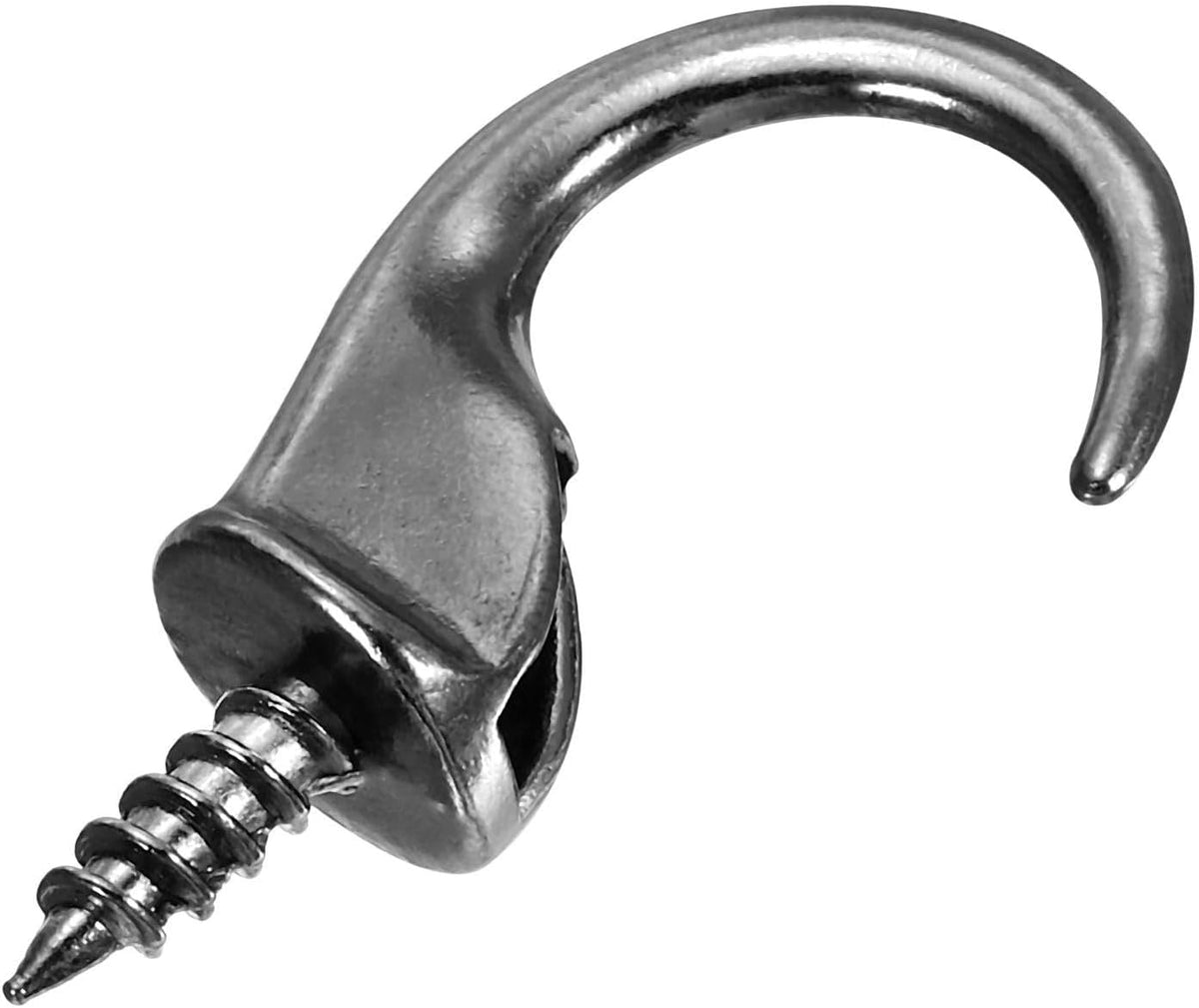 ya 26 10.21 baidi 6 Pcs 1.9 x 1.1 Ceiling Hook, Screw-in Ceiling Orchid Hook for Hanging, Grey