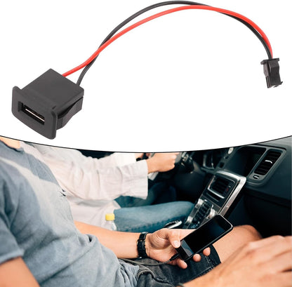 ya 9 10.24 Reliable and Wear Resistant Car USB 2 0 Female Power Socket Quick Installat