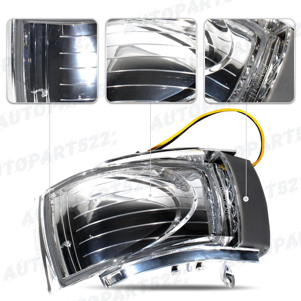 ya 11 9.14 baidiRight LED Turn Signal Side Mirror Light Lamp Blinkers for VW Beetle 2006-2009