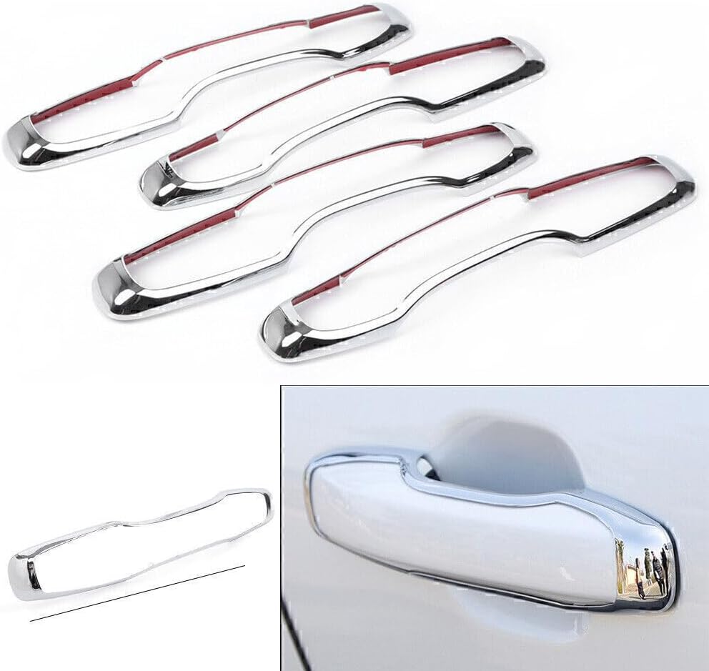 ya 10 9.16 baidi 4PCS Door Handle Cover Decoration Trim for Volvo XC60 2018 2019 ABS Plastic
