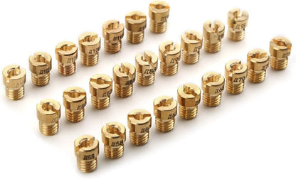 ya 11 9.14 baidiFor Dellorto PHBG SHA 5mm #55-#115 Replacement Gold 10x Carburetor Main Jet