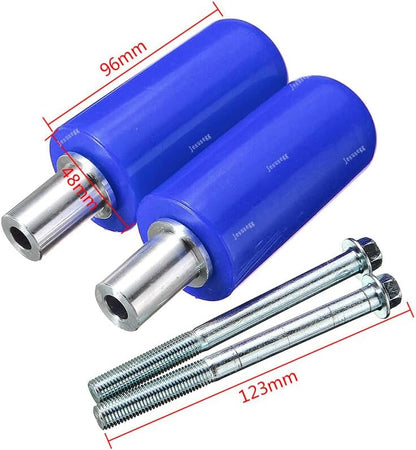 ya 2 8.15 Motorcycle Frame car Slider Crash Pad Protector Refit Fit for Kawasaki Blue
