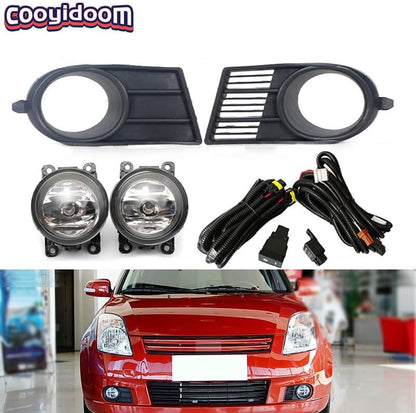 ya 9 10.24 Set front bumper fog light + wires + cover f for Ram e for Suzuki for Swift s 2005-2010