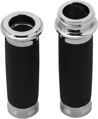 ya 11 9.14 baidiChrome 1 Electronic Throttle Hand Grips for Harley Touring Electra Glide 08-23