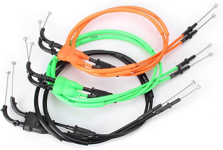 ya 5 8.24 baidi for Kawasaki ZX-6R 2009-2016 2x Motorcycle Throttle Cable Accelerator Wire
