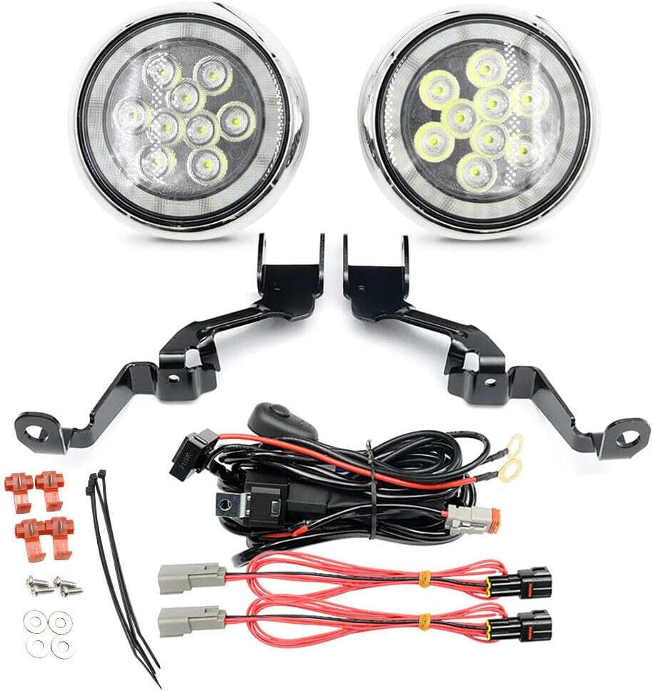 ya 4 8.10 2 x Halo LED Driving Daytime Running Lights for Mini Cooper R55 R56 R58 R59