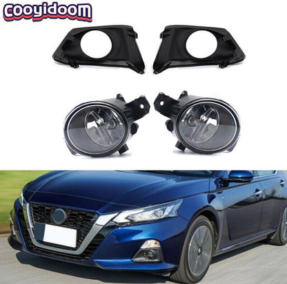 ya 2 8.15 A pair of front bumper fog lights and fog lampshades suitable for Nissan ALTIMA/TEANA 2019-2020