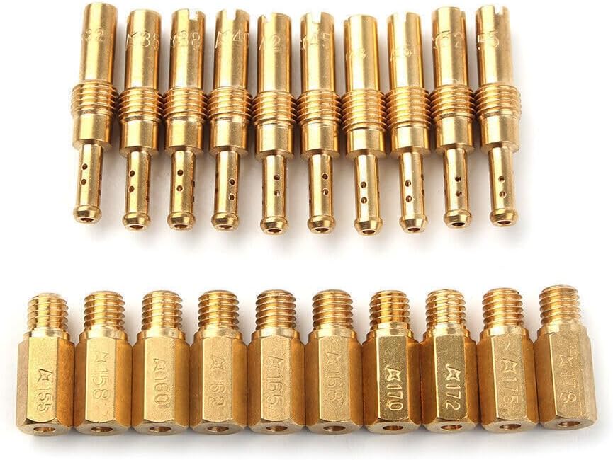ya 11 9.14 baidiCarburetor Main Jet Kit Slow Pilot Jet Set Kit for PWK Keihin OKO CVK Type 20PCs