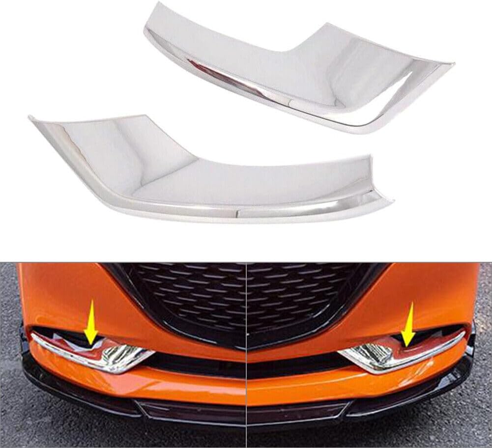ya 10 9.16 zhengce 2x Chrome Front Fog Light F for Ram e Cover Trim Fit 2019 2020 for Mazda 3