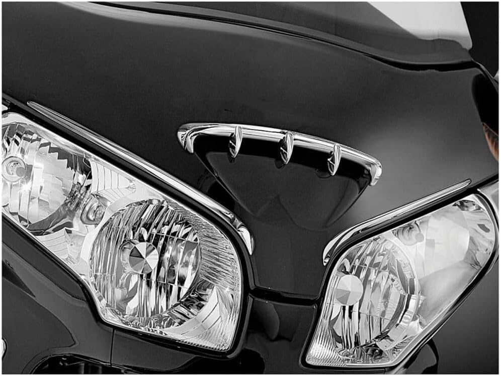 ya 23 10.7 baidi Chrome front fairing spoon trim and eyebrow accents for Honda GL1800 2001-2011-