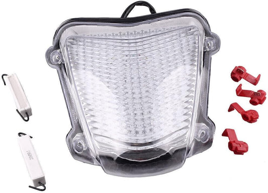 ya 4 8.8.2 LED Tail Lamp Turn Siganals Lamp Clear Lens Fit for Suzuki GSXR1300 HAYABUSA 2008-17