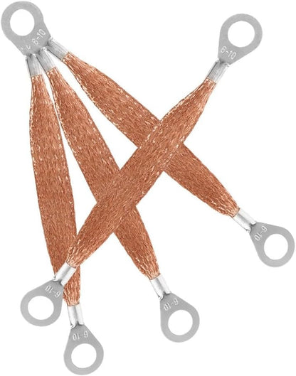 ya 5 8.10 4 Pcs Copper Grounding Belt Travel Static Strap Wire For Cars Anti Straps