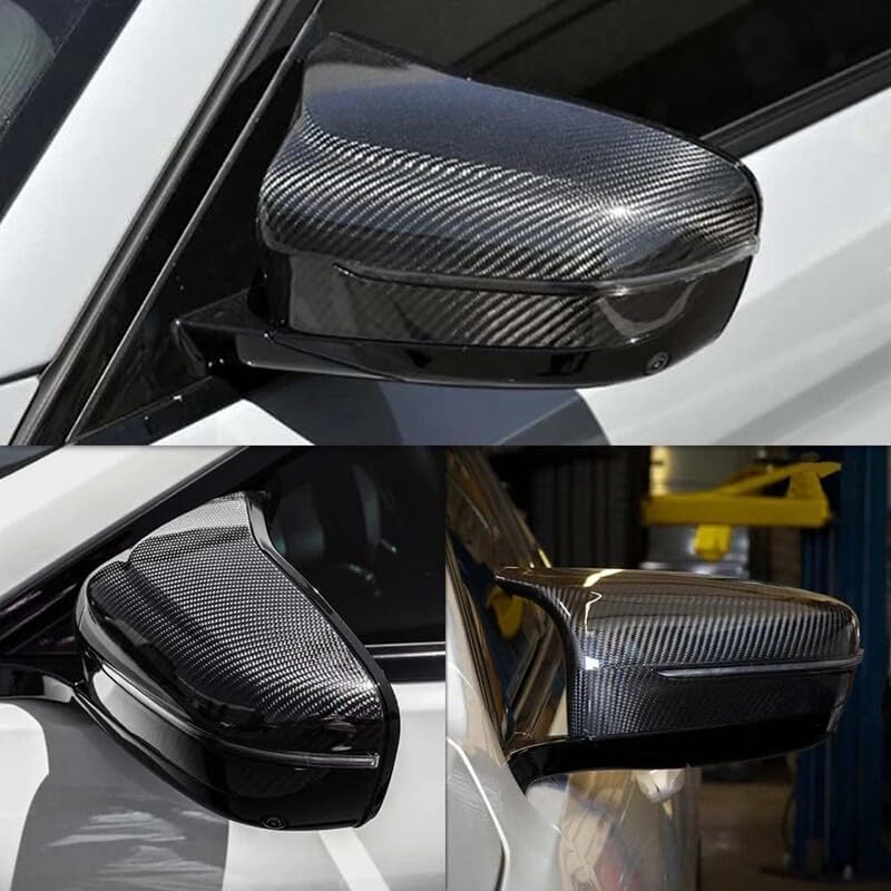 ya 11 9.14 baidifor BMW F90 M5 F91 F92 M8 18-22 Carbon Fiber Car Side Mirror Cover Caps Add On