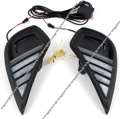 ya 14 9.20 zhengce for Toyota Highlander 2020-23 Working LED Fog Lamp Daytime Running Light u-1