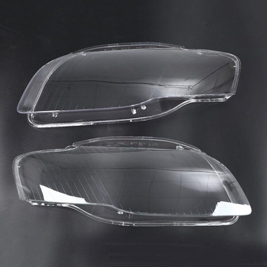ya 4 8.10 Pair Cover Lens Headlight Headlamp Clear Lens LH+RH Fit for Audi A4 B7 2005-2008