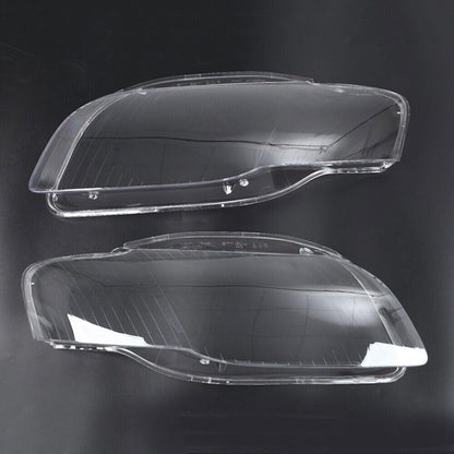 ya 4 8.14 Pair Cover Lens Headlight Headlamp Clear Lens LH+RH Fit for Audi A4 B7 2005-2008