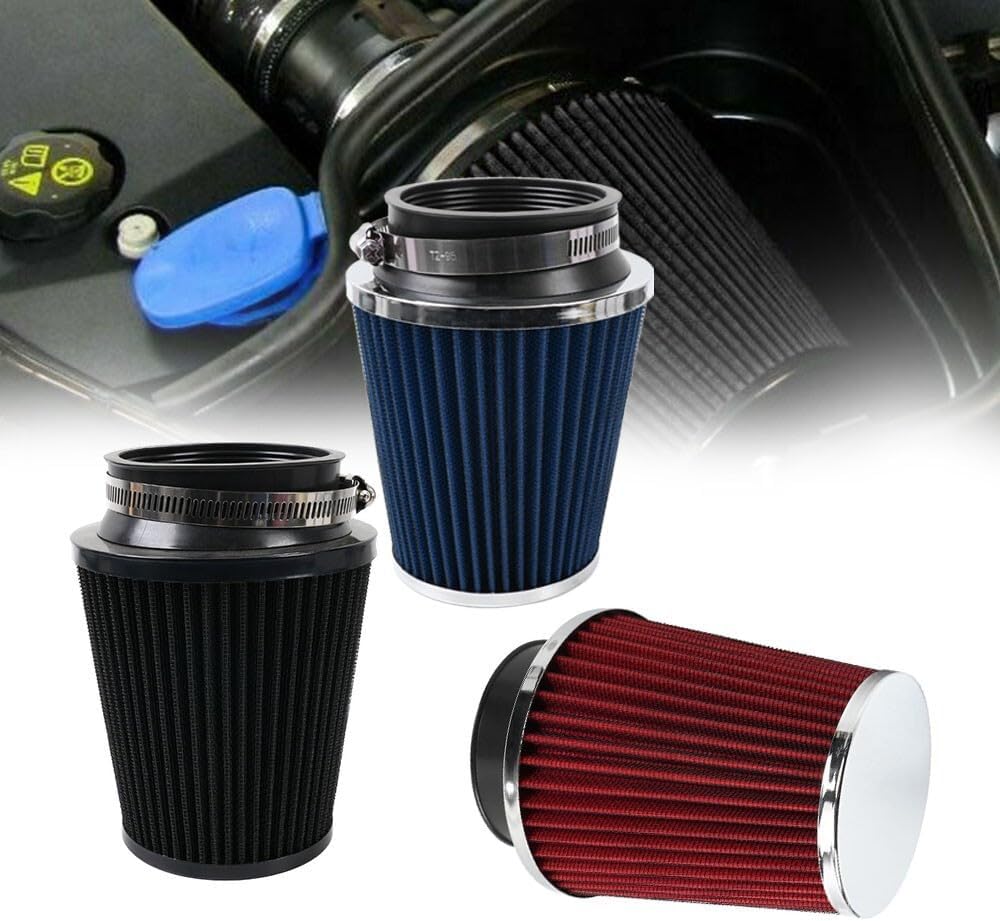 ya 13 9.15 baidi 3 76mm High Flow Inlet Dry Air Filter Cold Air Intake Cone Replacement