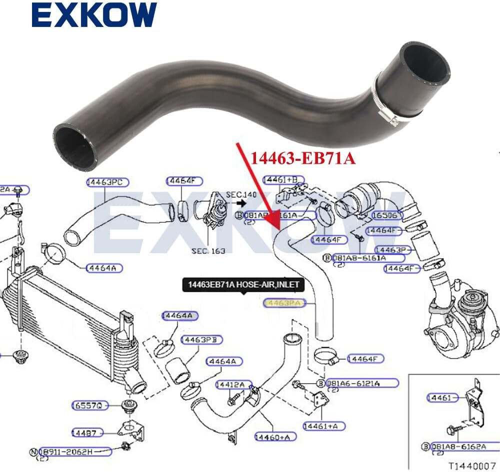 ya 10 9.16 baidi Intercooler Inlet Socket Hose for Nissan Navara Frontier D40 YD25 2.5D 2008-