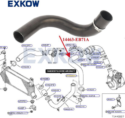 ya 10 9.16 baidi Intercooler Inlet Socket Hose for Nissan Navara Frontier D40 YD25 2.5D 2008-