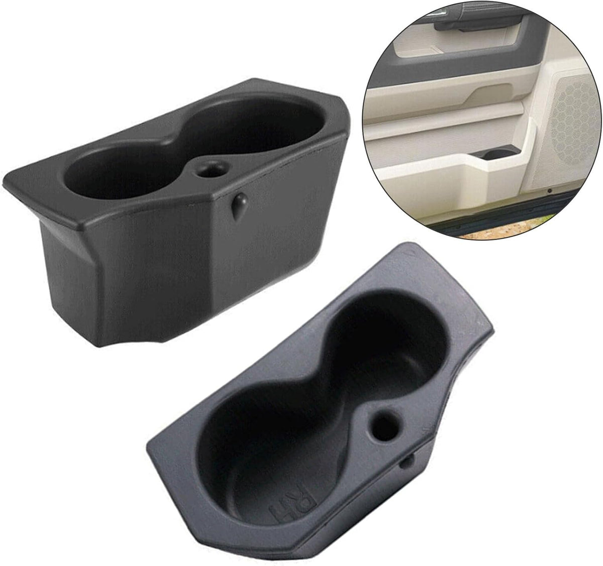 ya 9 10.24 1-Pack Left and Right Door Panel Cup Holder Inserts for Dodge for Ram 1500-5500 5NN24XXXAA-