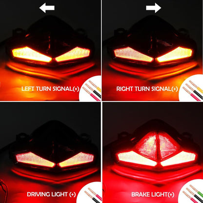 ya 23 10.7 baidi Integrated LED Taillight Brake Lamp Turn Signal for Kawasaki ER-6N ER-6F EREX650a