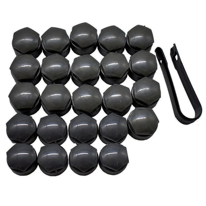 ya 10 9.16 baidi for Audi A4 A6 Q3 Q5 TT Lug Nut Cover Kit Car Wheel Nuts Center Hub Caps 24x25mm
