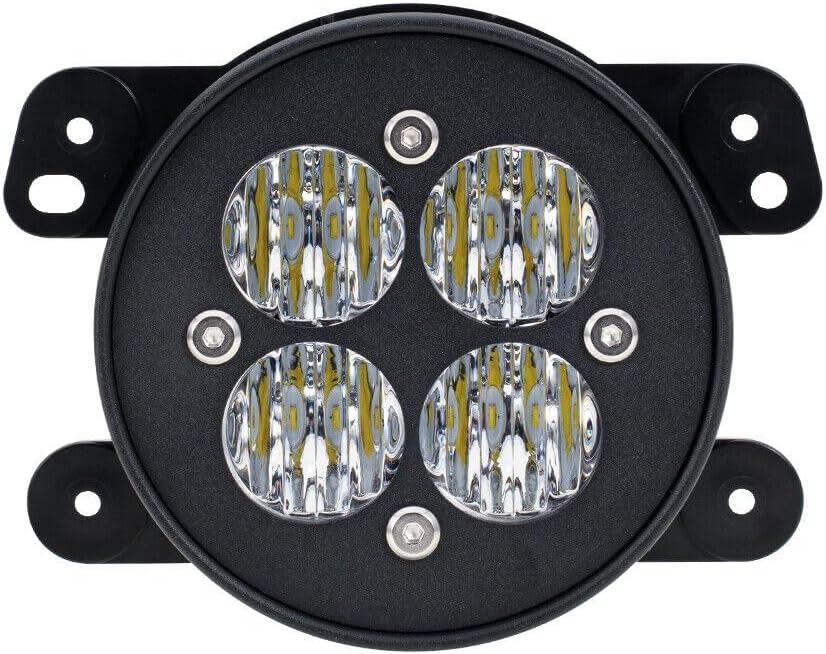 ya 4 8.10 x LED Flood Pattern Anti-collision Fog Light H10 Connector for Jeep for Chrysler for Dodge 