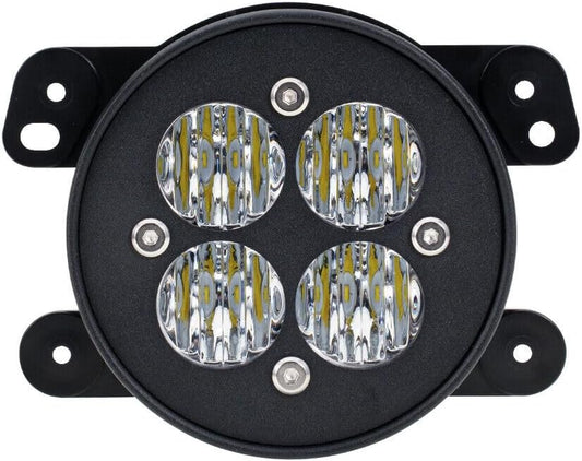ya 4 8.10 x LED Flood Pattern Anti-collision Fog Light H10 Connector for Jeep for Chrysler for Dodge 