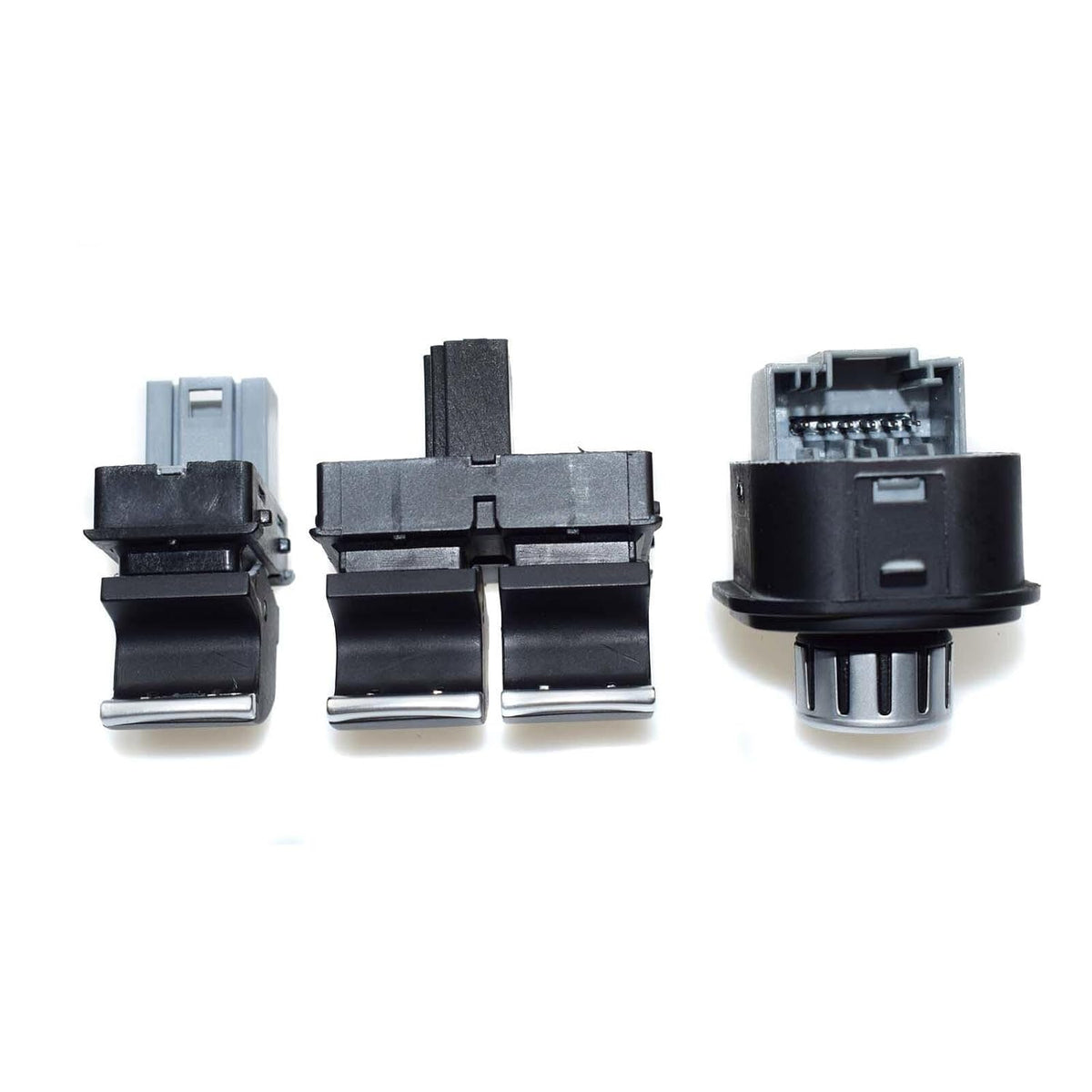 ya 5 8.10 Chrome Power Window and Mirror Control Switch 3pcs for VW for Jetta for Golf MK5 Mk6 GTI