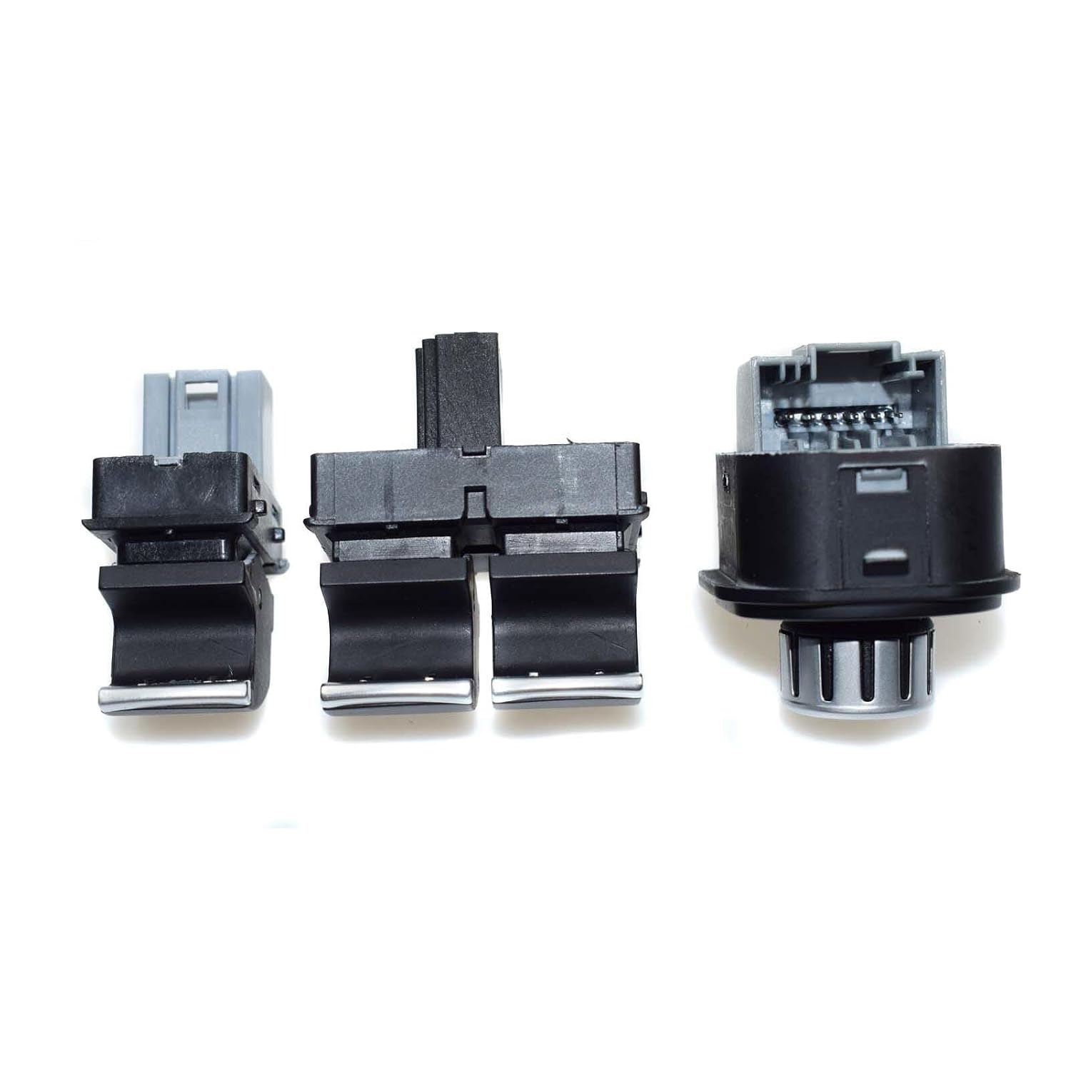 ya 8 8.24 baidi Chrome Power Window and Mirror Control Switch 3pcs for VW for Jetta for Golf MK5 Mk6 GTI