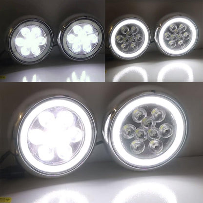ya 4 8.10 2 x Halo LED Driving Daytime Running Lights for Mini Cooper R55 R56 R58 R59