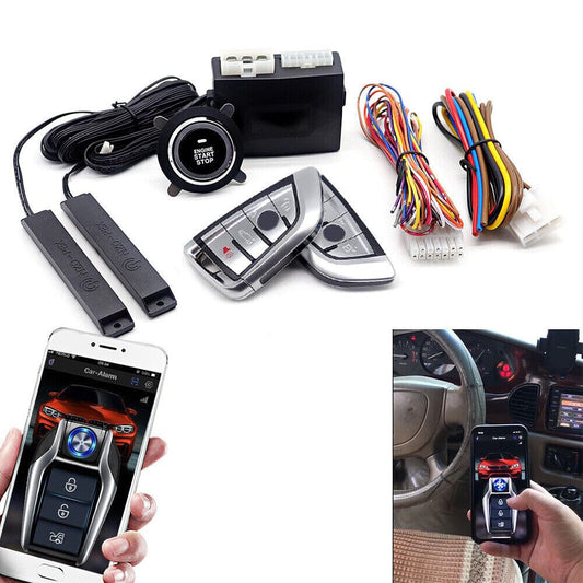ya 4 8.8 Car SUV Keyless Entry Engine Start Alarm System Push Button Remote Starter Stop