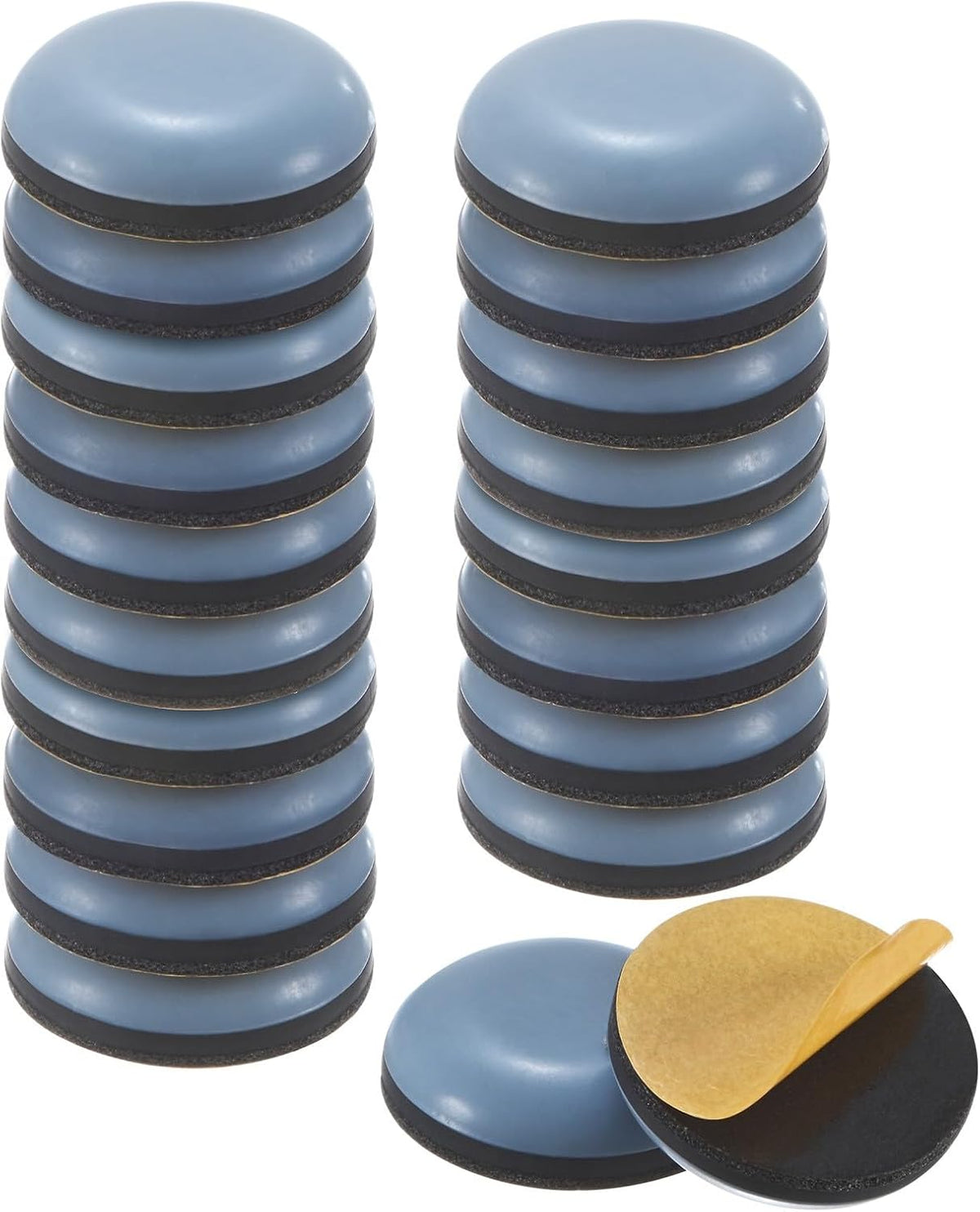 ya 26 10.21 baidi 20-Pack Furniture Sliders, 0.86 Diameter PTFE Self-Adhesive Glides [Grey]-2