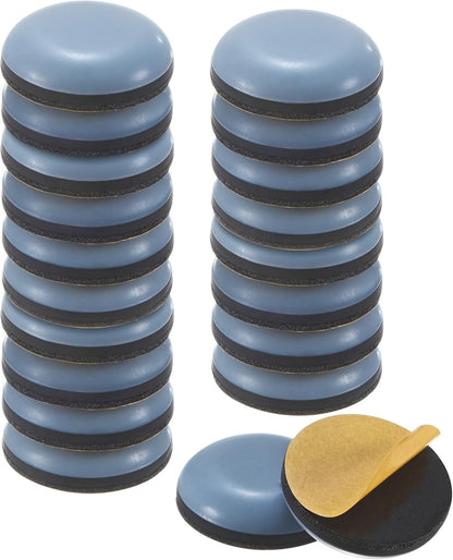 ya 26 10.21 baidi 20-Pack Furniture Sliders, 0.86 Diameter PTFE Self-Adhesive Glides [Grey]-2