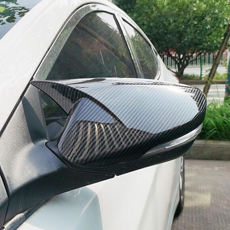 ya 11 9.14 baidi1 Pair Carbon Fiber Style Side View Mirror Covers for Hyundai Accent 2012-2017-
