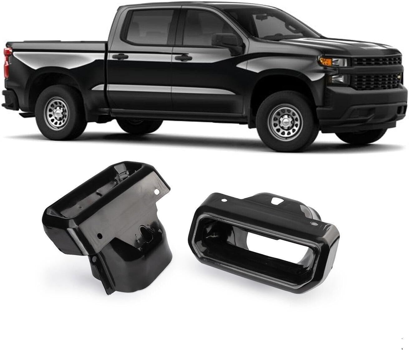 ya 6 8.24 baidi Tips Bezels Black 84434641 for Chevy for Silverado for GMC Sierra 19-24 84434642