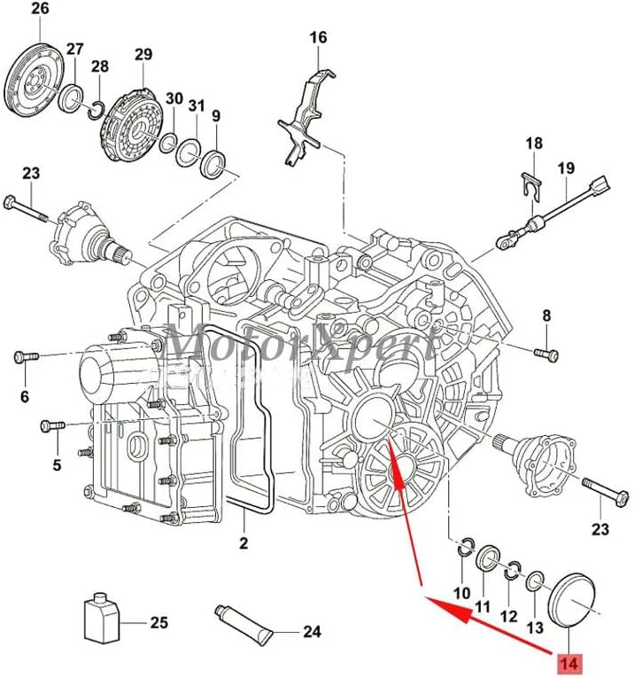 ya 10 9.16 baidi 0AM301212A for VW for Audi DQ200 Transmission End Cap Cover Seal